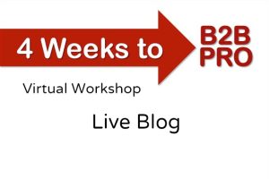 4 Weeks to B2B Pro Virtual Workshop Live Blog