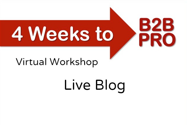 4 Weeks To B2B Pro Virtual Workshop Live Blog - B2B Writers International