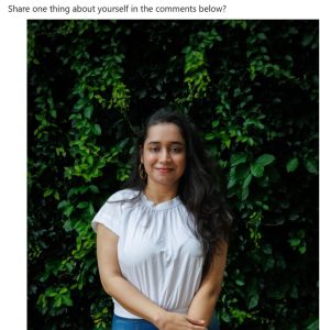 LI introduction post example with picture