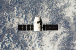 image of satellite over the Earth